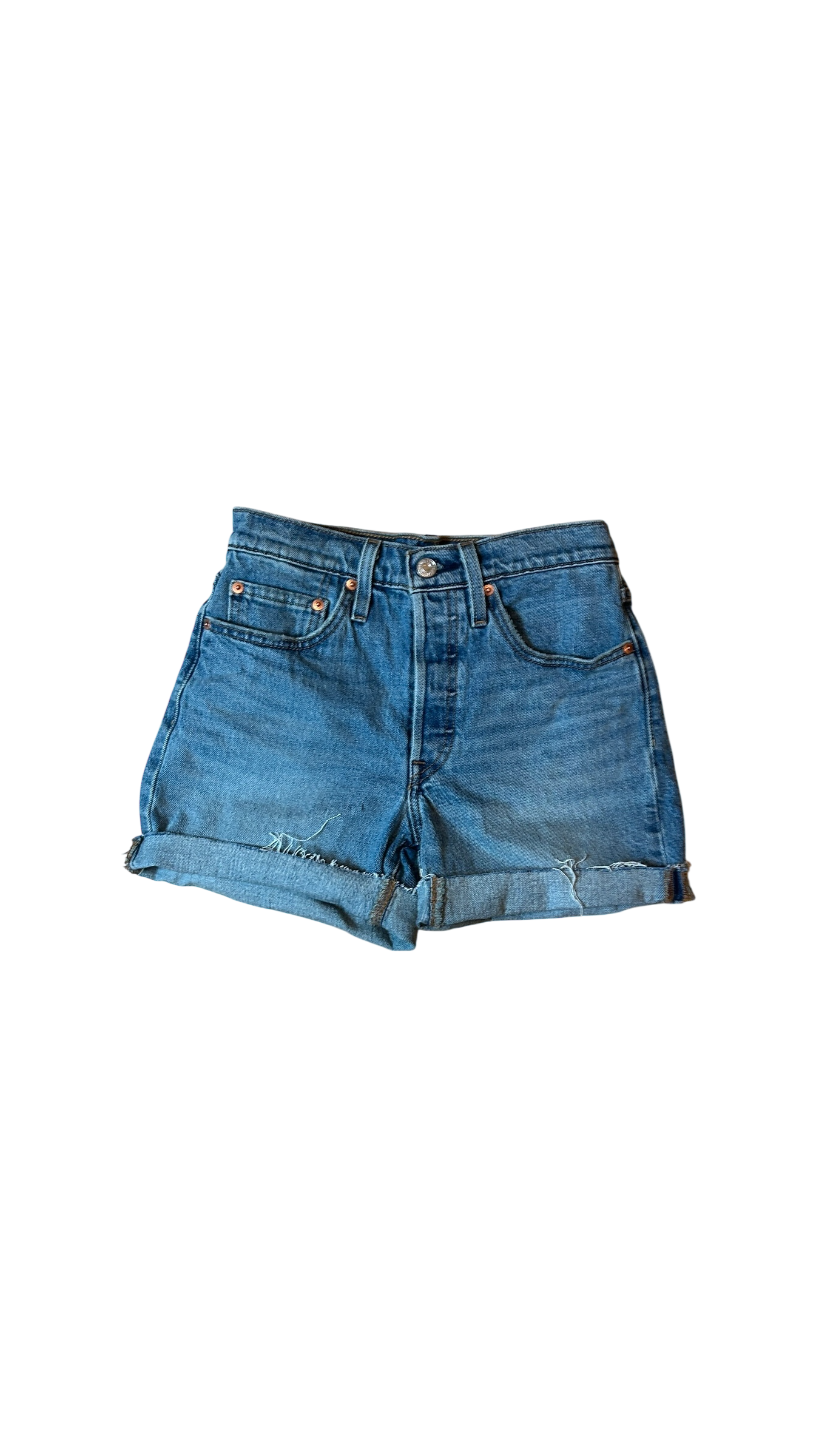 Levis 501 Jean Shorts Dark Wash - Quick Thrifts