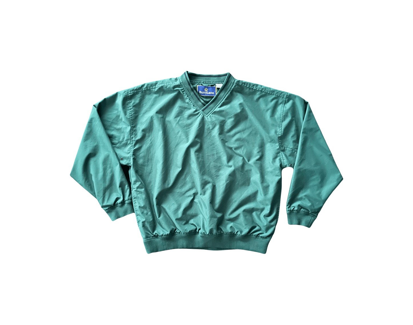 BurryLane Vintage Green Pullover Windbreaker - Large - Quick Thrifts