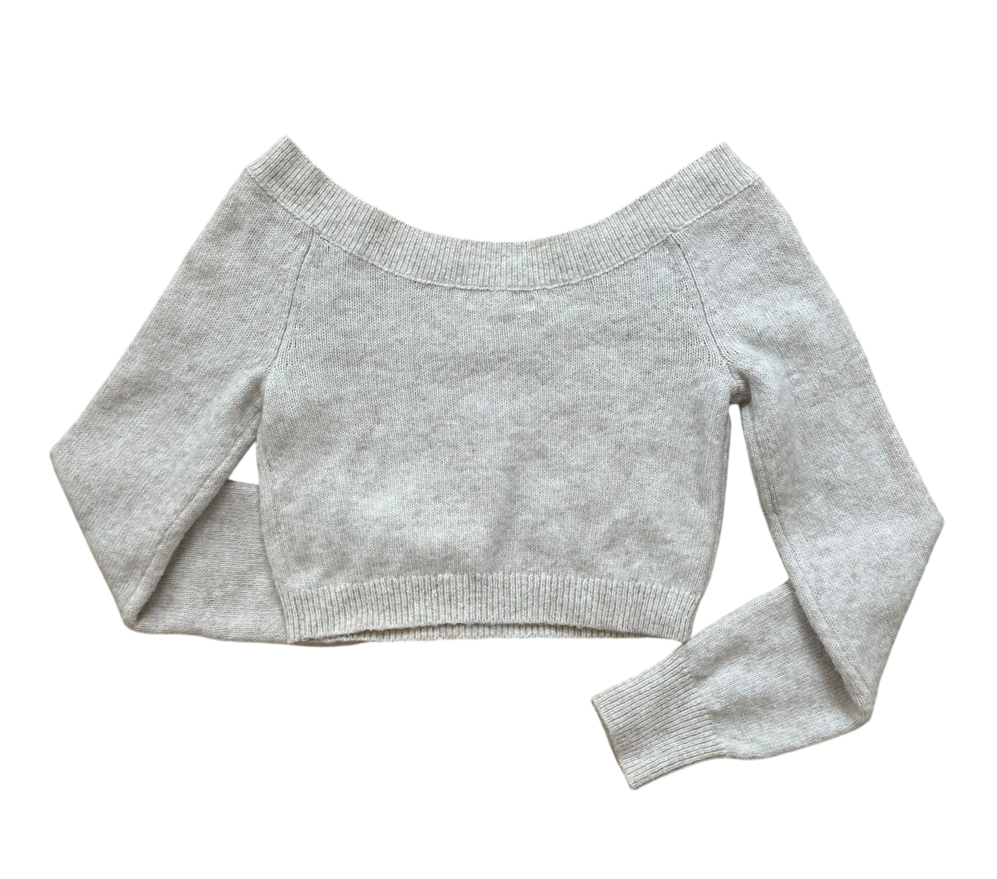 Cropped Long Sleeve Sweater - Medium - Quick Thrifts