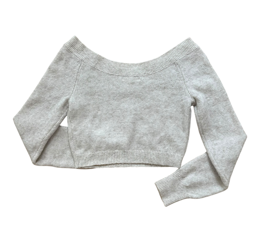 Cropped Long Sleeve Sweater - Medium - Quick Thrifts