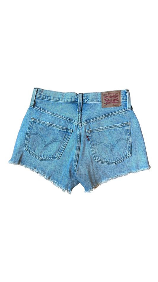 Levi 501 Jean Shorts Light Washed - Quick Thrifts