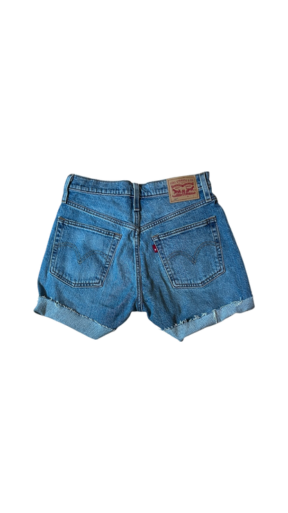 Levis 501 Jean Shorts Dark Wash - Quick Thrifts