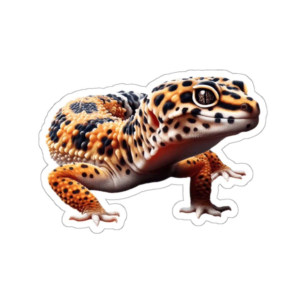 Luna Lizard Kiss Cut Sticker - Quick Thrifts