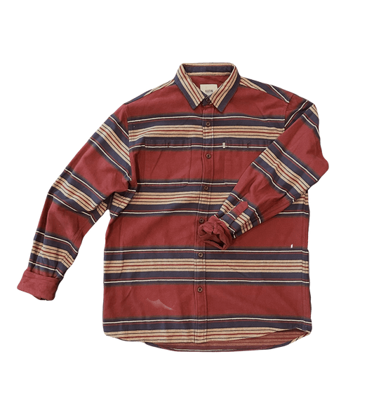 Red & Striped Katin Button Up Shirt - Quick Thrifts