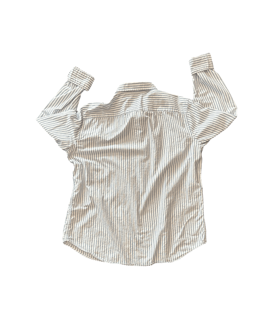 Striped American Eagle Button-Up Dress Shirt - XL - Quick Thrifts
